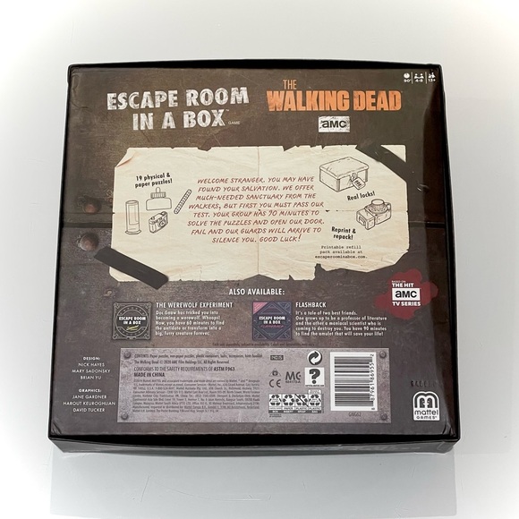 *NEW* AMC’s The Walking Dead Escape Room in a Box Game by Mattel Games - Picture 5 of 6